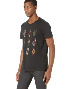 John Varvatos MULTI PEACE HAND TEE Men's