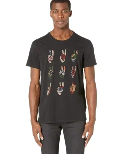 John Varvatos MULTI PEACE HAND TEE Men's