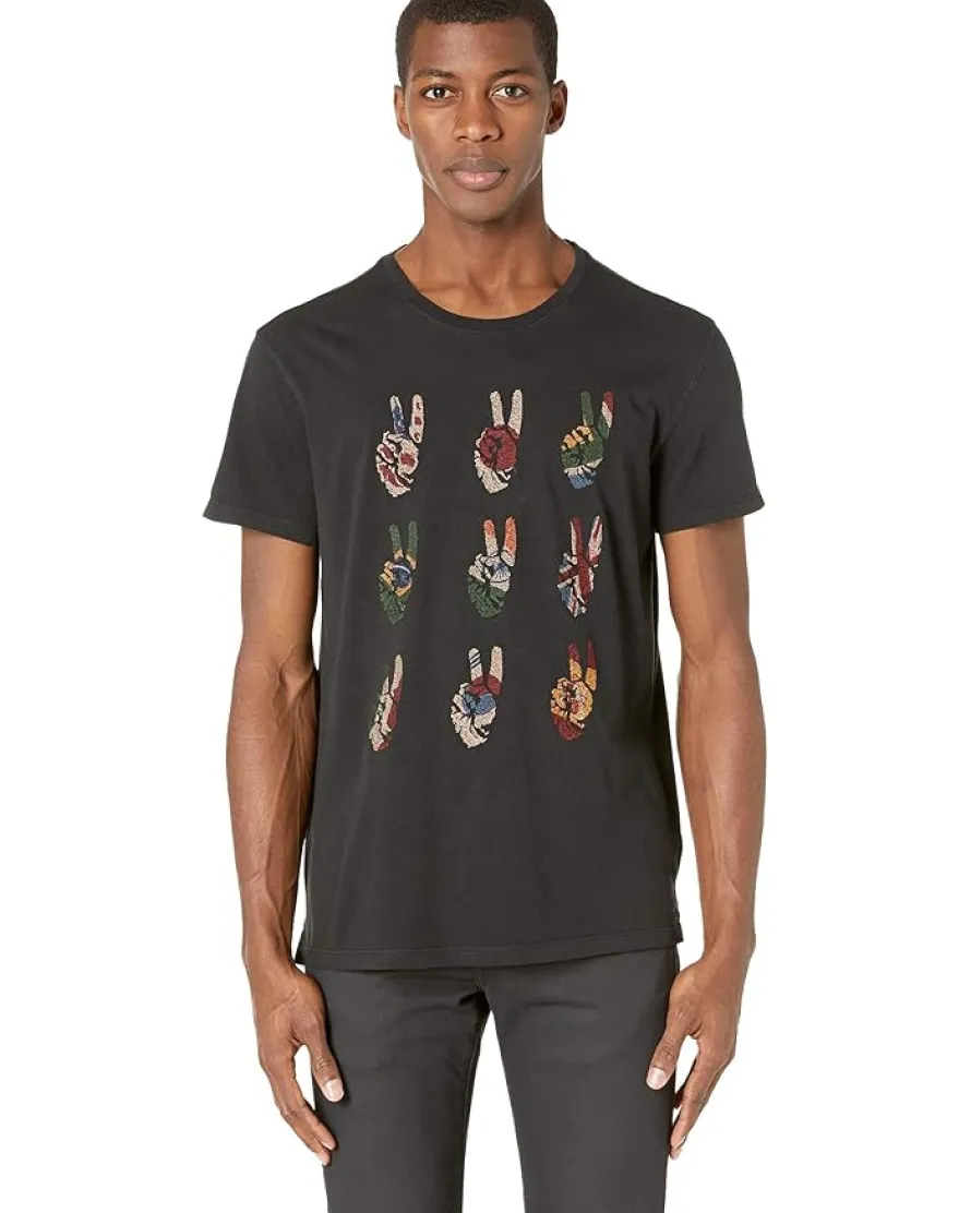 John Varvatos MULTI PEACE HAND TEE Men's