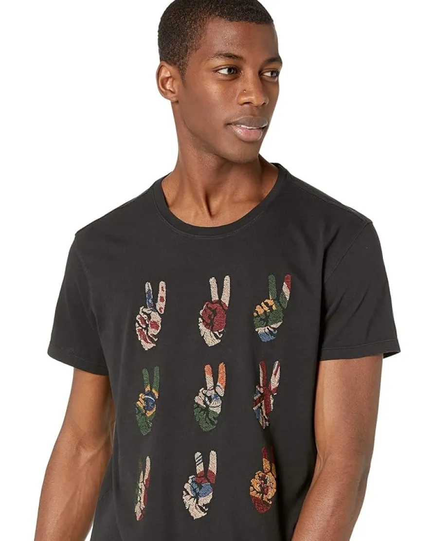 John Varvatos MULTI PEACE HAND TEE Men's