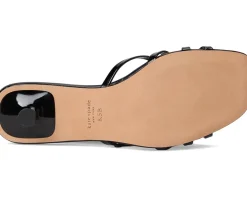 Kate Spade New York Carolina Patent Leather Kitten Heel Sandals Women's