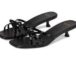 Kate Spade New York Carolina Patent Leather Kitten Heel Sandals Women's