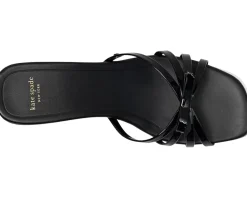Kate Spade New York Carolina Patent Leather Kitten Heel Sandals Women's
