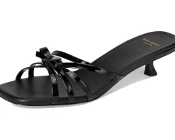 Kate Spade New York Carolina Patent Leather Kitten Heel Sandals Women's
