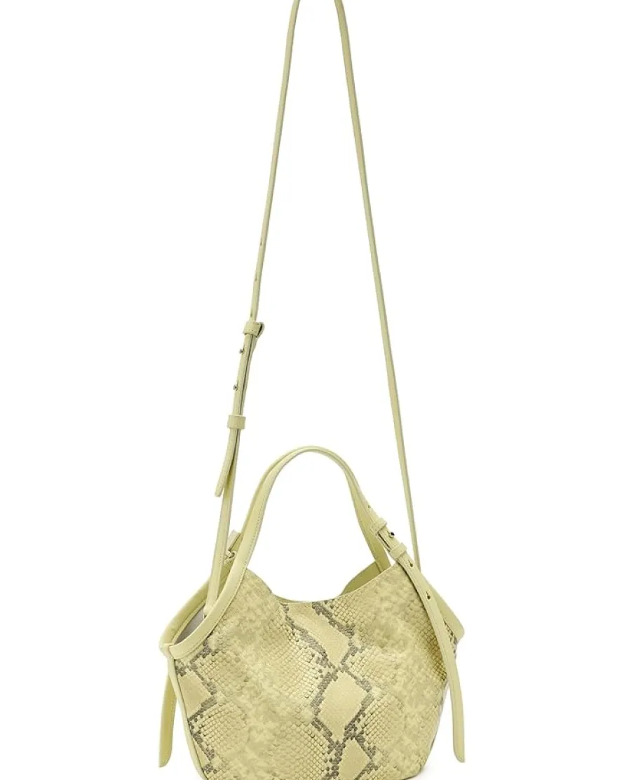 Kate Spade New York Deco Snake Embossed Leather Small Tulip Tote