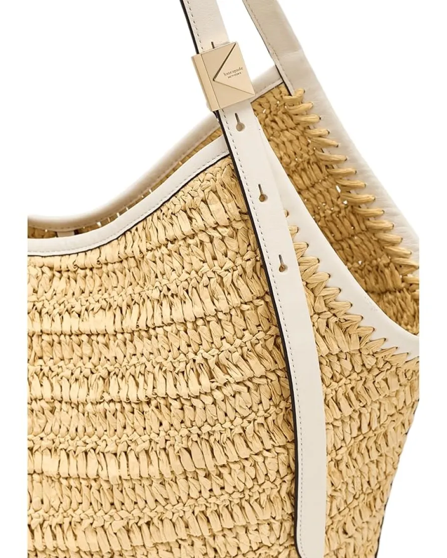 Kate Spade New York Deco Straw Tulip Tote