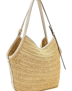 Kate Spade New York Deco Straw Tulip Tote