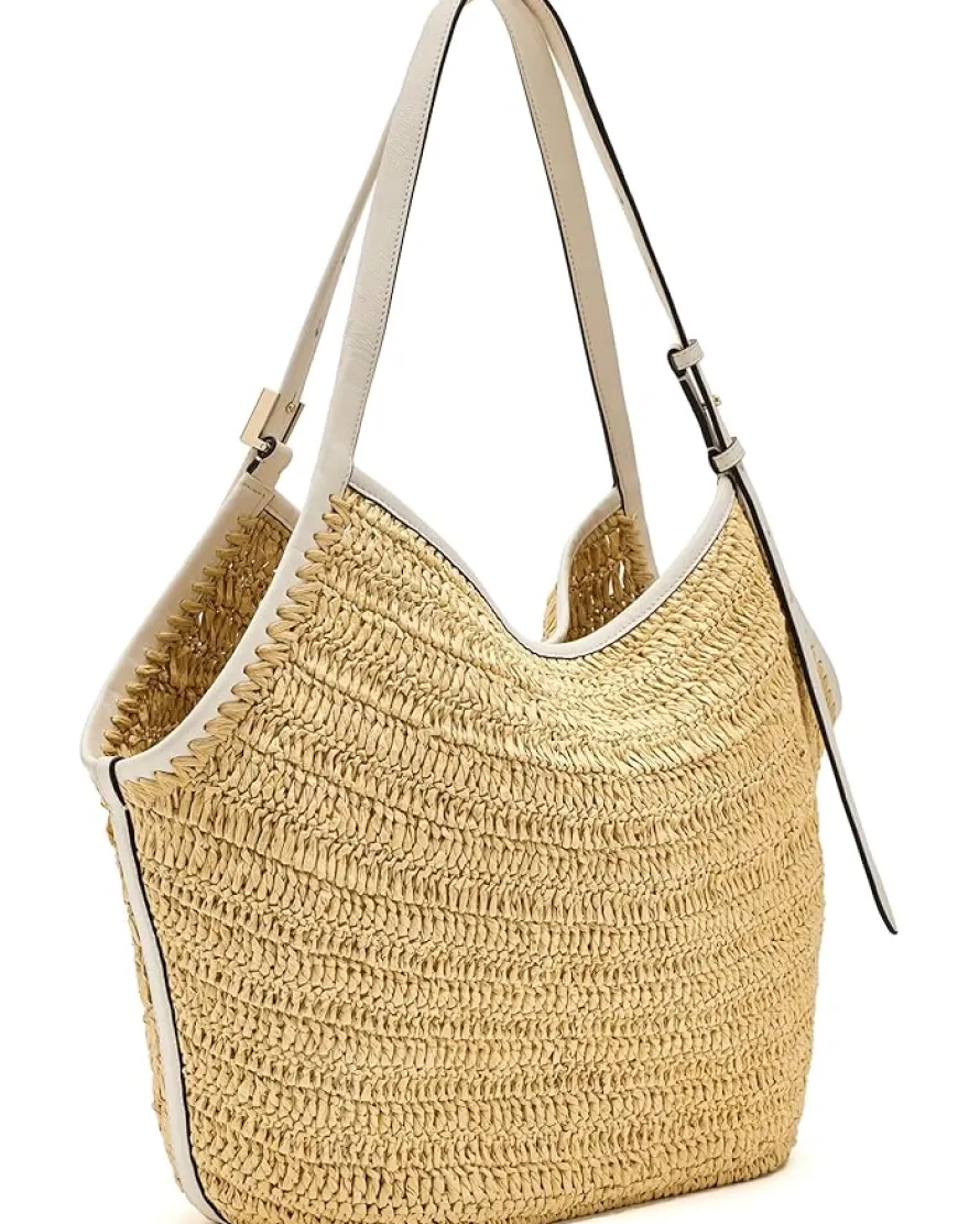Kate Spade New York Deco Straw Tulip Tote
