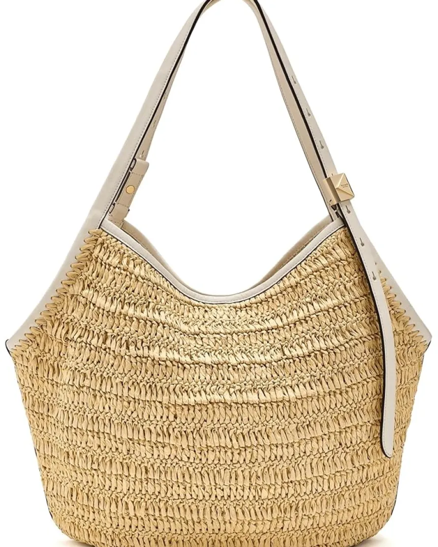 Kate Spade New York Deco Straw Tulip Tote