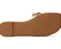 Kate Spade New York Duo Metallic Leather Slide Sandals Women's