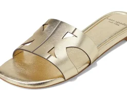 Kate Spade New York Duo Metallic Leather Slide Sandals Women's