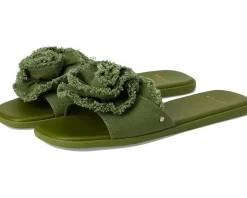 Kate Spade New York Flourish Canvas Flat Sandals Women's