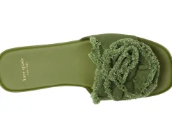 Kate Spade New York Flourish Canvas Flat Sandals Women's