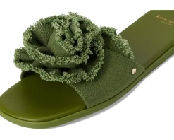 Kate Spade New York Flourish Canvas Flat Sandals Women's