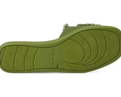 Kate Spade New York Flourish Canvas Flat Sandals Women's
