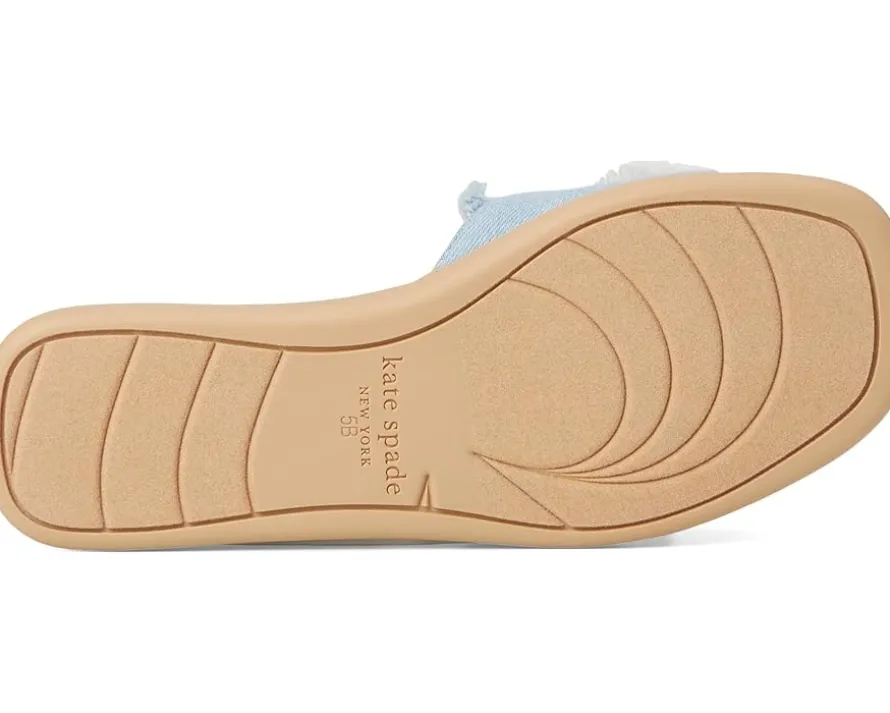 Kate Spade New York Flourish Denim Flat Sandals Women's