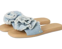 Kate Spade New York Flourish Denim Flat Sandals Women's