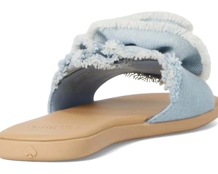 Kate Spade New York Flourish Denim Flat Sandals Women's