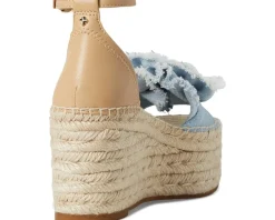 Kate Spade New York Flourish Denim Espadrille Wedge Sandals Women's