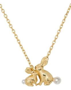 Kate Spade New York Love You, Mom Bunny Pendant