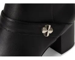 Kate Spade New York Spade Flower Smooth Leather Heeled Ankle Bootie Women's
