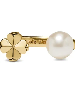 Kate Spade New York Spade Flower Pearl Ring