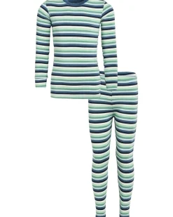 Kickee Pants Kids Print Long Sleeve Pajama Set (Toddler/Little Kid/Big Kid)