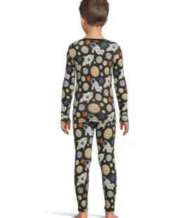 Kickee Pants Kids Print Long Sleeve Pajama Set (Toddler/Little Kid/Big Kid)