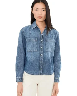 KUT from the Kloth Harley Denim Top Women's