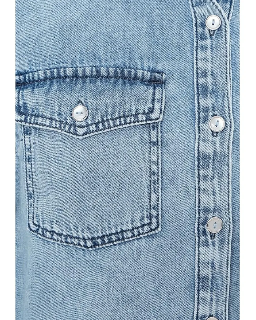 KUT from the Kloth Posey - Long Sleeve Shirt With Frayed Hem Women's