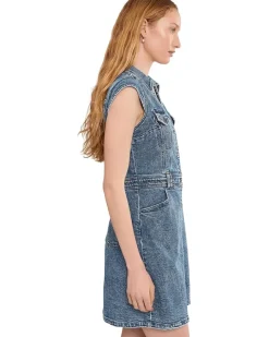 KUT from the Kloth Ruth- Denim Front Dress With Flared Sleeve Women's
