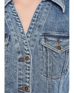 KUT from the Kloth Ruth- Denim Front Dress With Flared Sleeve Women's