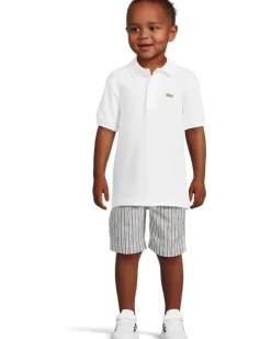 Lacoste Kids L1812 Short Sleeve Classic Pique Polo (Toddler/Little Kids/Big Kids)