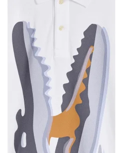 Lacoste Kids Watercolor Croc Polo (Big Kid)