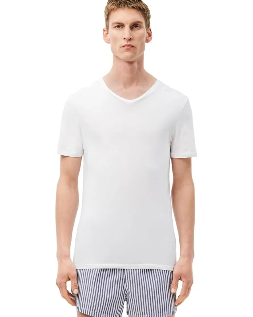 Lacoste 3-Pack V-Neck Slim Fit Essential T-Shirt Men's