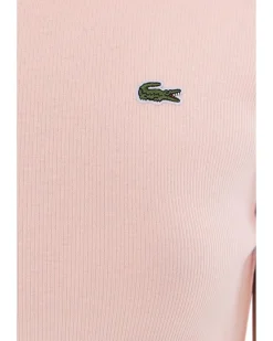 Lacoste Slim Fit Ribbed Cotton T-Shirt Women's