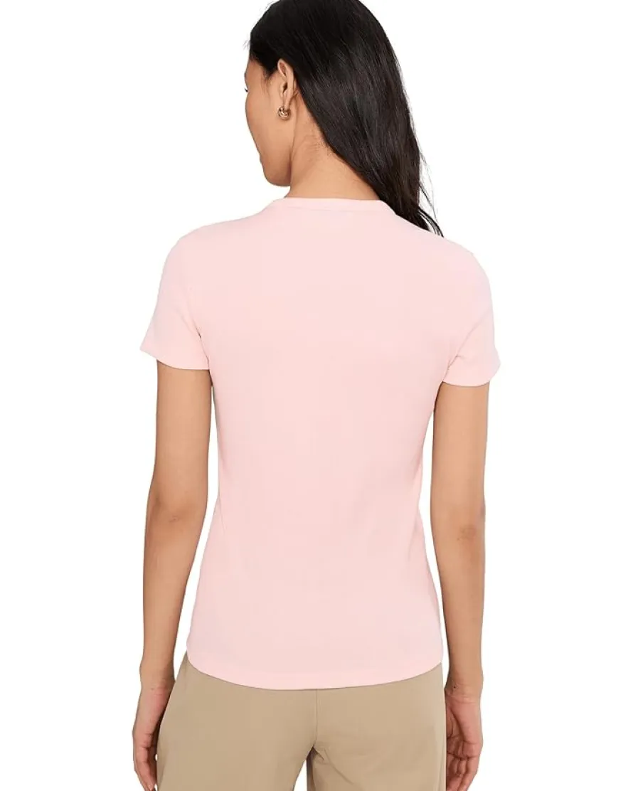 Lacoste Slim Fit Ribbed Cotton T-Shirt Women's