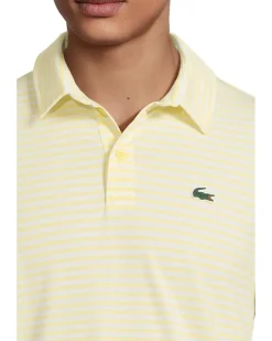 Lacoste Ultra Dry Anti-uv Striped Golf Polo Shirt Men's