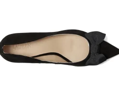 Lauren Ralph Lauren Adrienne Bow-Trim Suede Pumps Women's