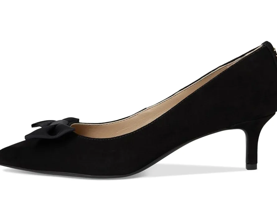 Lauren Ralph Lauren Adrienne Bow-Trim Suede Pumps Women's