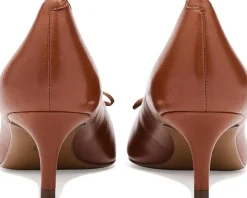 Lauren Ralph Lauren Adrienne Lace-Up Nappa Leather Pumps Women's