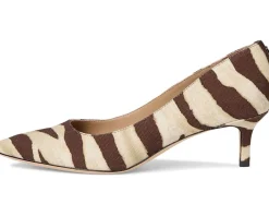 Lauren Ralph Lauren Adrienne Zebra-Print Canvas Pumps Women's