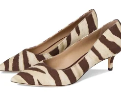 Lauren Ralph Lauren Adrienne Zebra-Print Canvas Pumps Women's