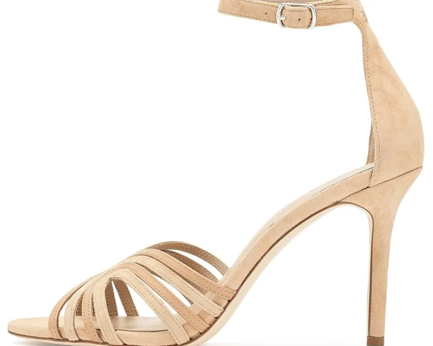 Lauren Ralph Lauren Allie Suede & Leather Multi Strap Sandals Women's