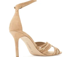 Lauren Ralph Lauren Allie Suede & Leather Multi Strap Sandals Women's