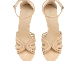 Lauren Ralph Lauren Allie Suede & Leather Multi Strap Sandals Women's