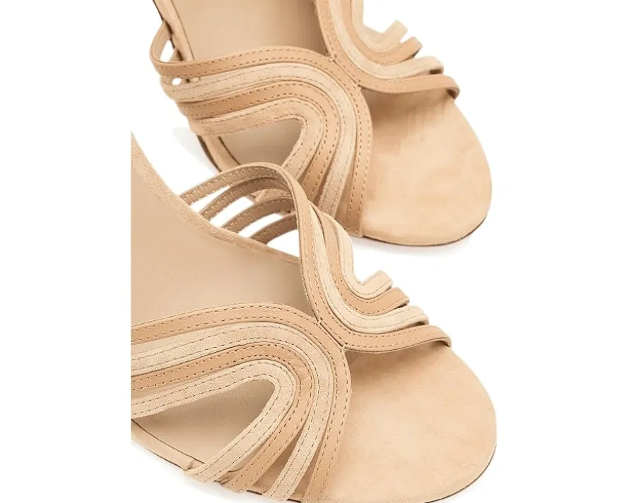 Lauren Ralph Lauren Allie Suede & Leather Multi Strap Sandals Women's