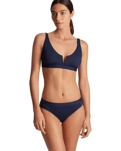 Lauren Ralph Lauren Beach Club Solid V Wire Over the Shoulder Top Women's