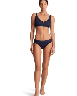 Lauren Ralph Lauren Beach Club Solid V Wire Over the Shoulder Top Women's
