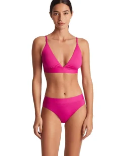 Lauren Ralph Lauren Beach Club Solids Triangle V-Neck Bikini Top Women's